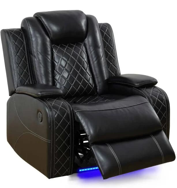 Gewnee Leather Power Recliner Chair