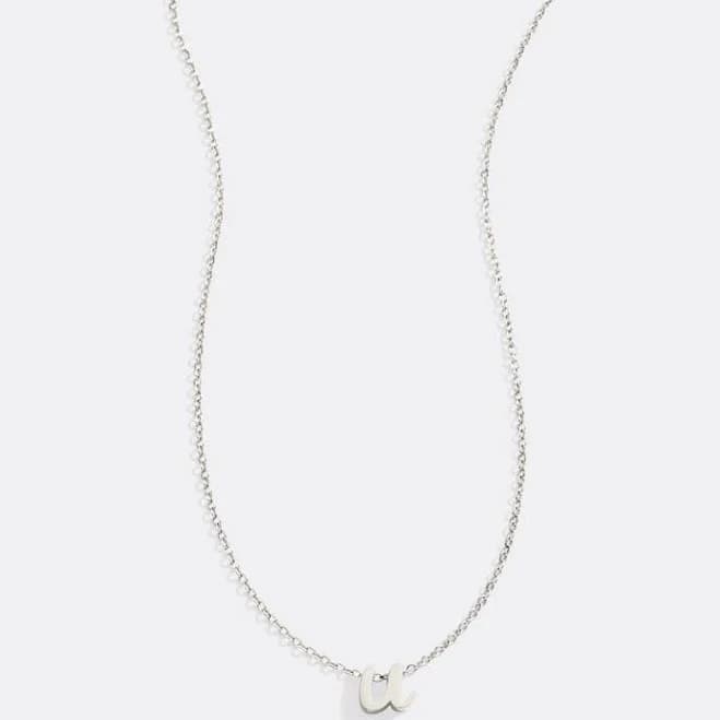 Mint & Lily Tiny Script Initial Necklace