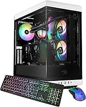 iBUYPOWER Y40 PRO White Gaming PC Desktop Computer Intel Core i9 14900F CPU, NVIDIA GeForce RTX 5080 16GB GPU, 32GB DDR5 RGB 5200MHz RAM, 2TB NVMe SSD, Windows 11 Home, Keyboard, Mouse - Y40WI9N5801