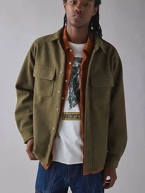 Urban Outfitters Men's Oli Knit Overshirt Top
