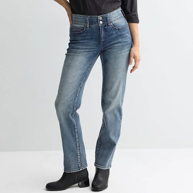 Women's Tummy Control Straight Jeans