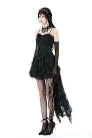 Gothic lace high low skirt KW310BK – DARK IN LOVE