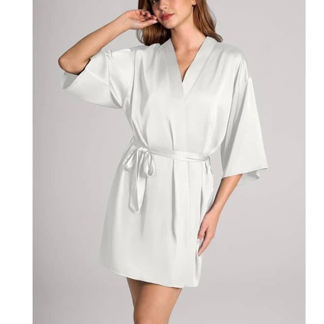 Azazie Satin Robe