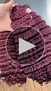 Amazon.com : Human Braiding Hair 2 Bundles/Pack 100g Burgundy 99J Curly Deep Wave Human Bulk Hair for Braiding No Weft 10A Brazilian Virgin braiding Hair for Boho Braids Extensions (16 inch/100g) :