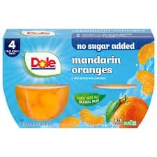 Dole Fruit Bowl Snack, Mandarin Oranges
