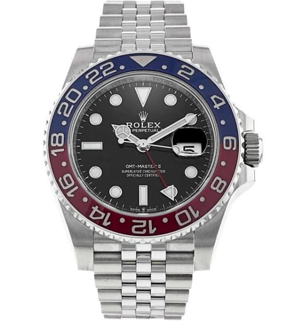 Rolex GMT Master II Pre-Owned Watch, Dial Black, Size 40mm, 126710 BLRO