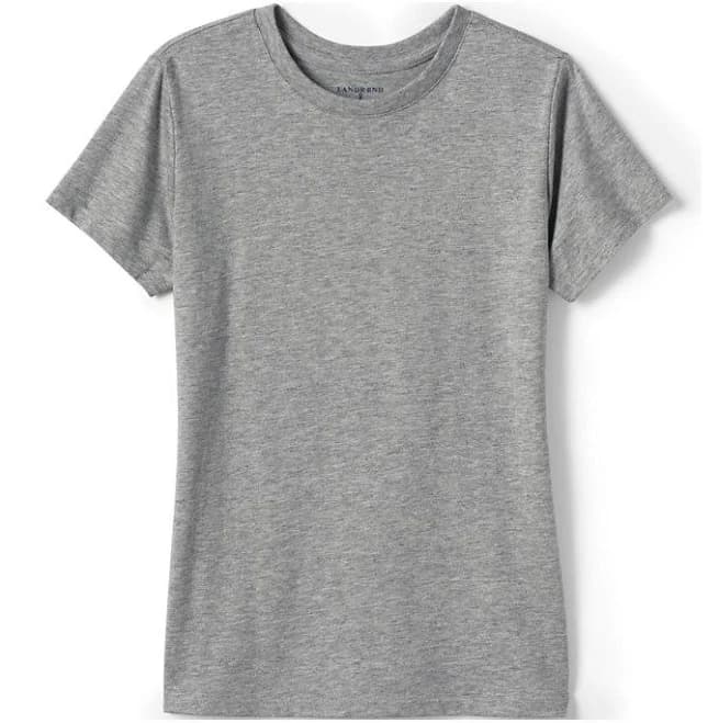Lands' End Girls Short Sleeve Essential Tee