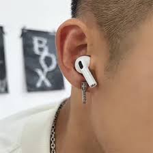 Streetwear Jewelry Star Back Hanging Stud Earrings: Titanium Steel Hip Hop Earrings With Niche Chain Design Simple Fashion All Match Jewelry From Dingding64985, $20.1 | DHgate.Com