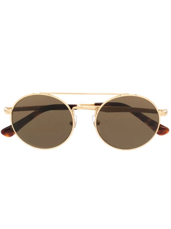 Persol round-frame Tinted Glasses | Gold | FARFETCH