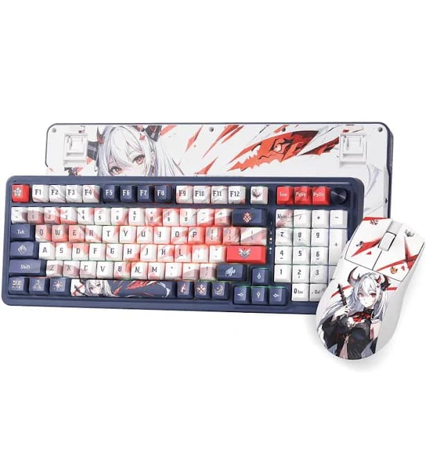 Redragon Eisa K686 & M916 Tri-Mode Anime Gaming Keyboard and Mouse Combo