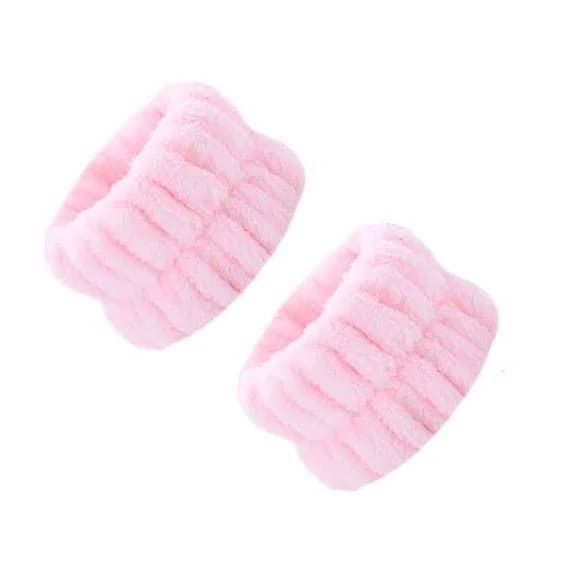 Unami Skincare Wrist Bands For Drip Free Washing Pink