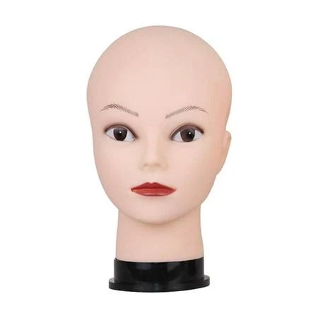 Dolity Mannequin Head Makeup Practice Cosmetology Mannequin Doll Face Head for Eyelash Makeup Practice Display Hats Glass