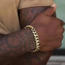 GLD 18k White Gold Signature Cuban Link Bracelet