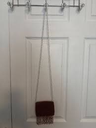Small Beaded Handbag Purse with Fringe Long Beaded Strap | eBay