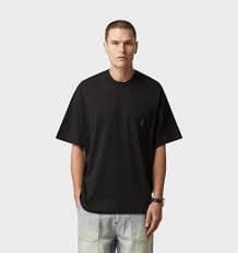 Pocket Box Fit Graphic T Shirt in Black | I Love Ugly