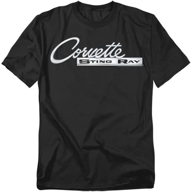 Chevrolet Chrome Stingray Logo Adult T-Shirt