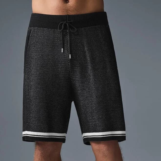 Alo Yoga Sports Club Knit Basketball Short Top