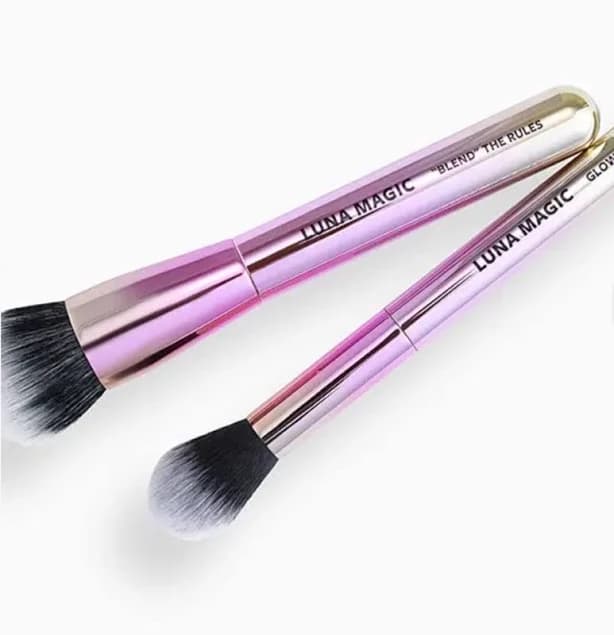 Luna Magic 2 Piece Face Brush Set - Blend the Rules & Glow Up