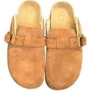 Polo Ralph Lauren Men's Brown Turbach Suede Leather Clog Clogs 9.5 Hippie