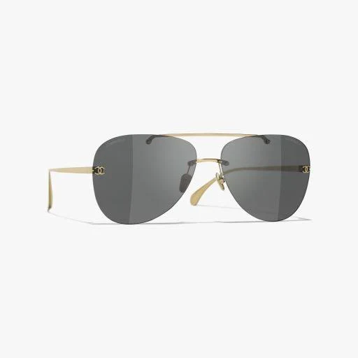 Chanel Pilot Sunglasses Titanium Polarized