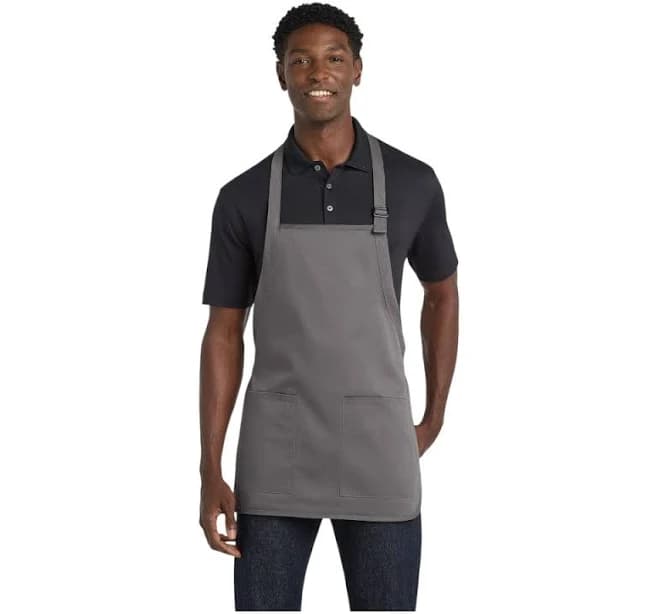 Port Authority Medium-Length Two-Pocket Bib Apron
