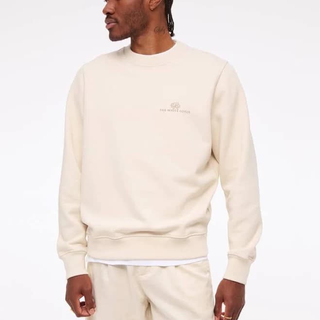 Abercrombie & Fitch Men's Lotus Graphic Crew Sweatshirt