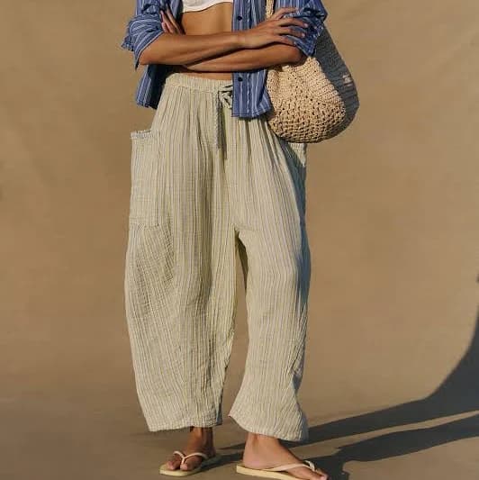 Free People Quinn Striped Pants
