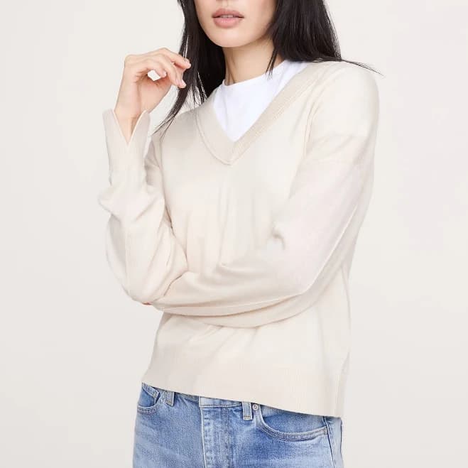 Banana Republic Women's Merino V-Neck Sweater