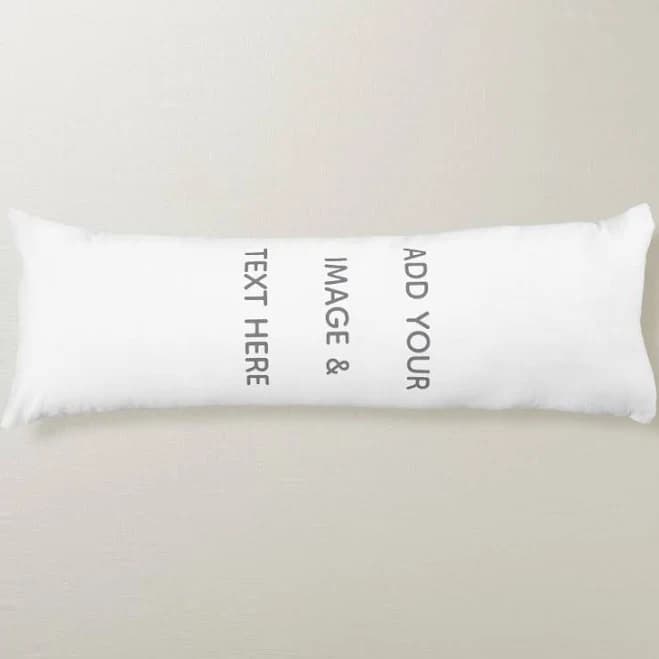 Create Your Own white Body Pillow