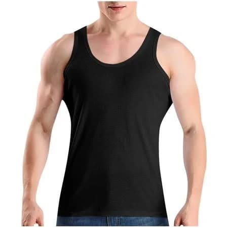 Cotton Crew Neck Tank Tops