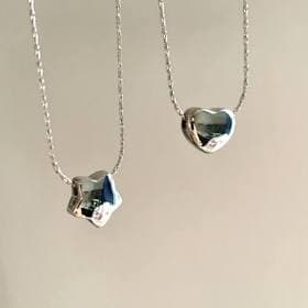 Y2K Grunge Star Heart Necklace