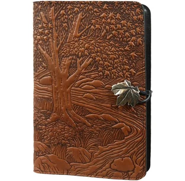 Oberon Design Leather Refillable Journal Cover