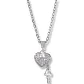 Padlock Heart & Key Necklace