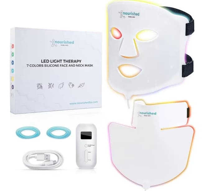 Nourished Bodynskin LED Light Therapy Face and Neck Mask
