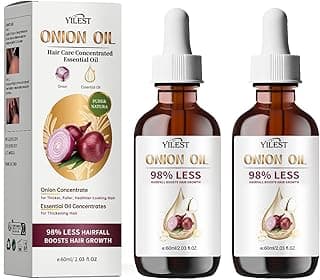 Onion & Rosemary Hair Growth Serum with Biotin & Arginine - Hydrating Scalp Treatment for Thicker Hair, 60ml
