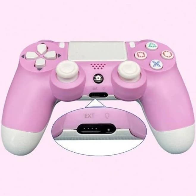 Pink PS4 Wireless Controller For PlayStation 4 PC And Bluetooth Phones Custom - New Electronics
