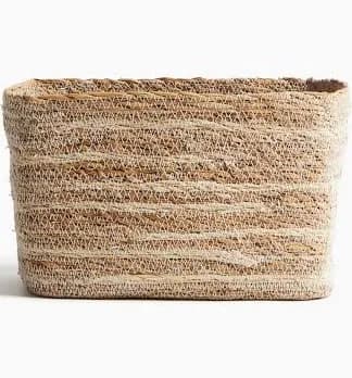 H&M Home Handmade Seagrass Storage Basket