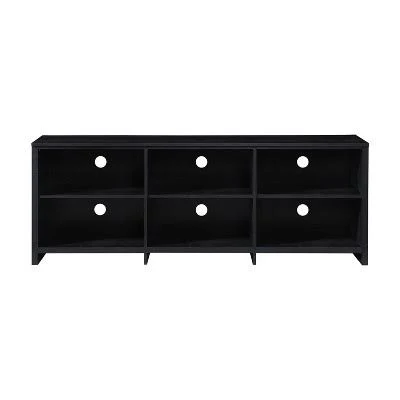 andmakers 65 in. Wood Oak TV Stand with 6 Storage Shelves Fits TV's up to 62