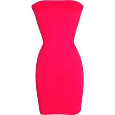 PacificPlex Womens Seamless Smoother Tube Slip Dress, One Size, Neon-Pink - Walmart.com