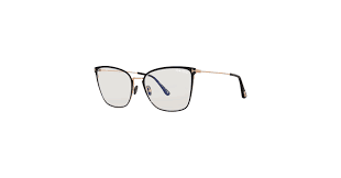 Amazon.com: Eyeglasses Tom Ford FT 5839 -B 001 Shiny Black,"t" Logo/Blue Block Lenses : Clothing, Shoes & Jewelry