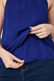 Blusa Halter Azul Eléctrico – Nicopoly
