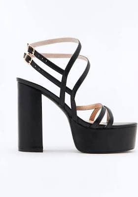 Fashion Nova Women's Nalu Strap Platform Heel Shoes