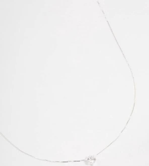 Sterling Silver Classic Claw Pendant Necklace