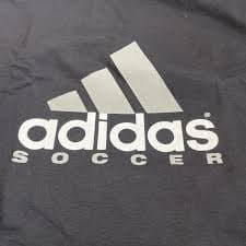NWT Adidas Soccer Vintage 90s Black Youth T Shirt Size YXL | eBay