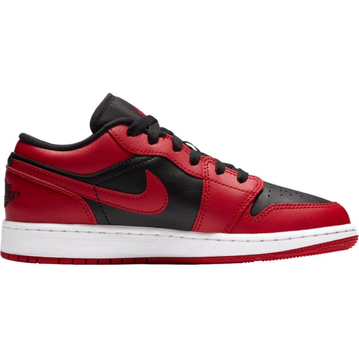 Jordan Kids' Grade School Air Jordan 1 Low Basketball Shoes, Size 3.5, Medium/D Width - Gym Red/Black-White