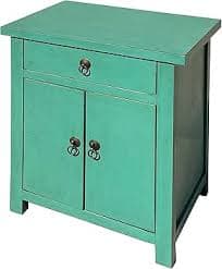 orientliving Chinese Turquoise Green Pastel Simple End Table Nightstand Acs7371 : Home & Kitchen - Amazon.com