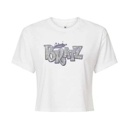 Bratz Girls' Bling'd Out Logo Cropped T-Shirt