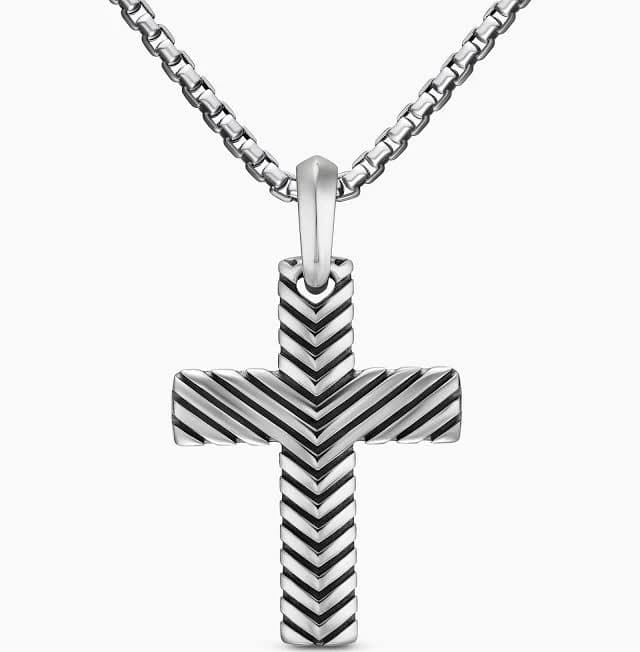 David Yurman Men's Chevron Cross Pendant