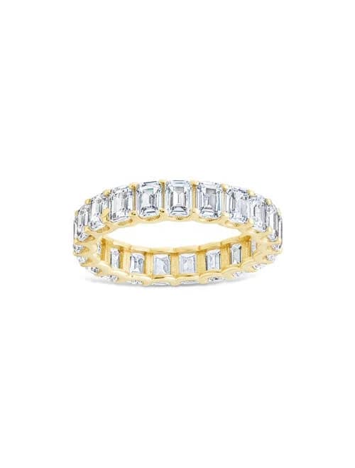Sterling Forever Rio Baguette Cubic Zirconia Eternity Band Ring
