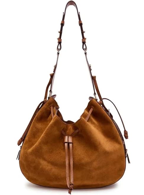 Isabel Marant Women's Bolton Suede Hobo Shoulder Bag